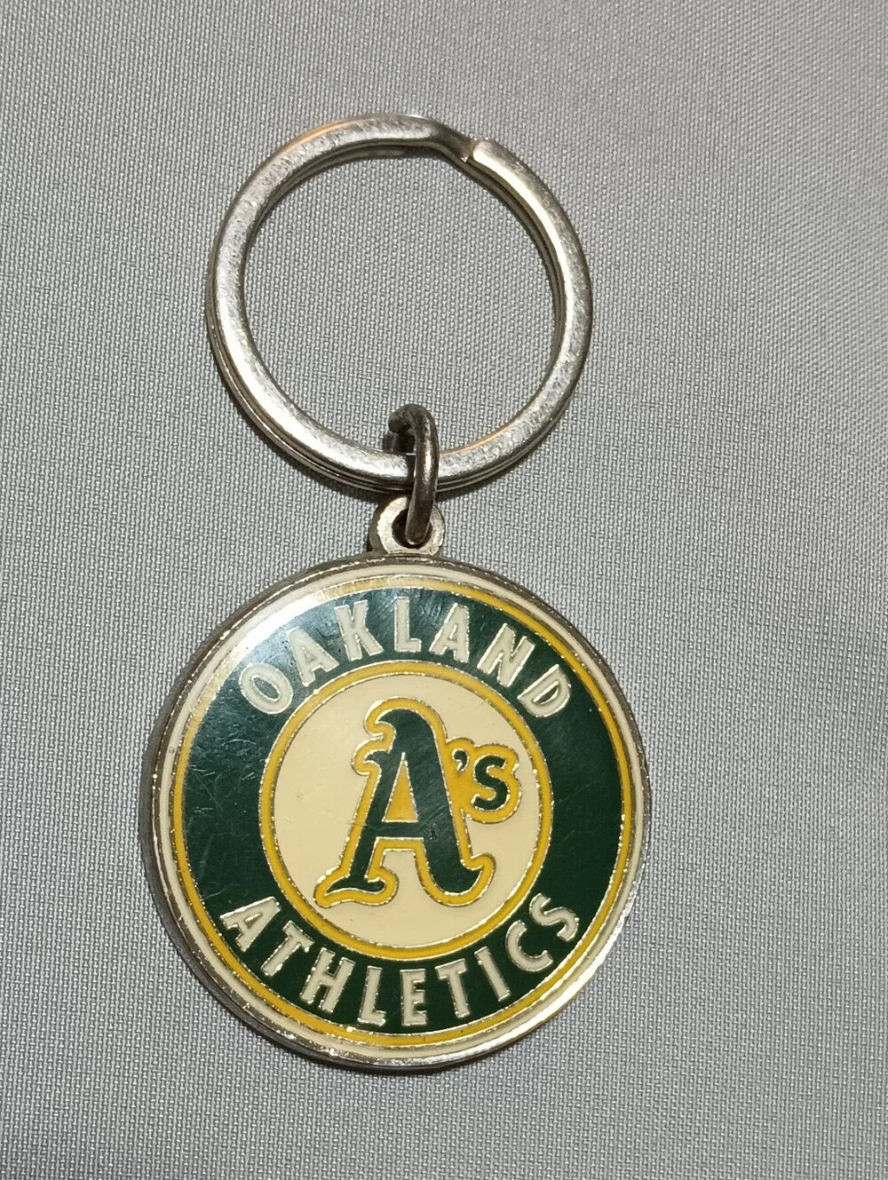 Oakland Athletics Enamel Keychain 1990's